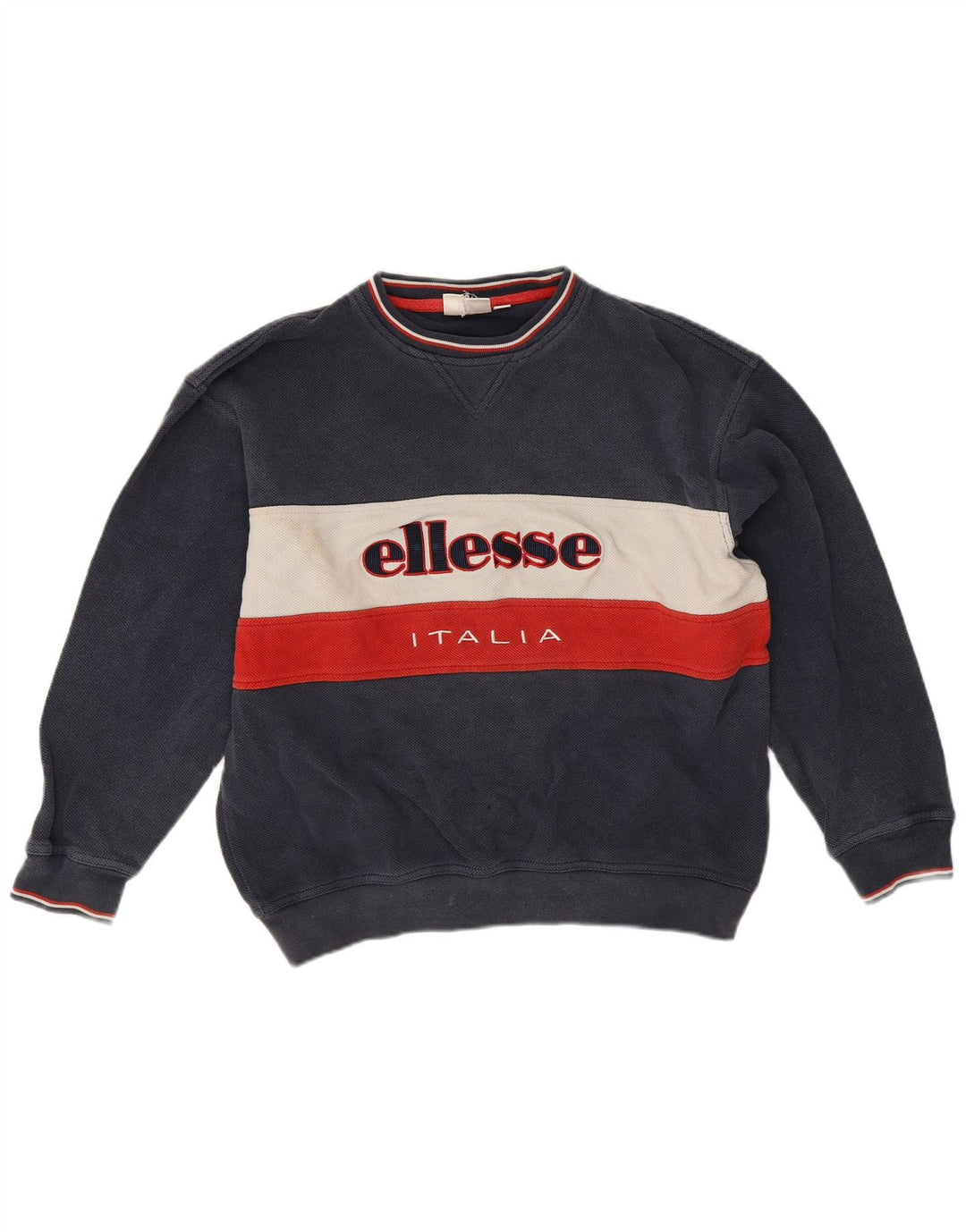 Ανδρικό γραφικό φούτερ Ellesse Italia Jumper Medium Navy Blue Colourblock