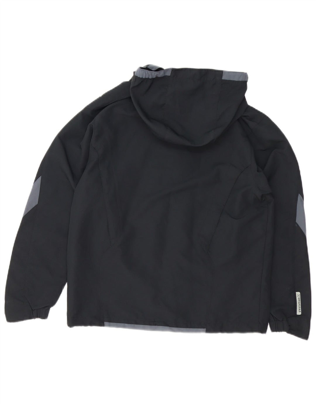 UMBRO Γυναικείο μπουφάν βροχής με κουκούλα UK 14 Medium Black Colourblock Polyester