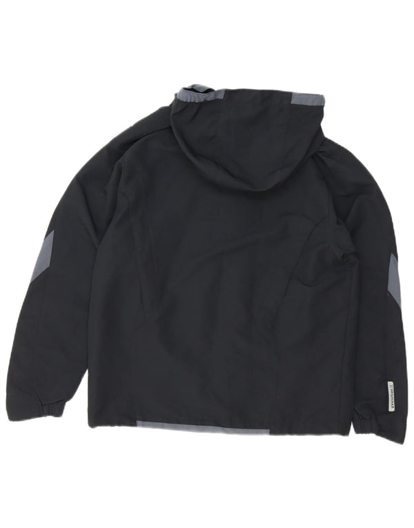 UMBRO Γυναικείο μπουφάν βροχής με κουκούλα UK 14 Medium Black Colourblock Polyester