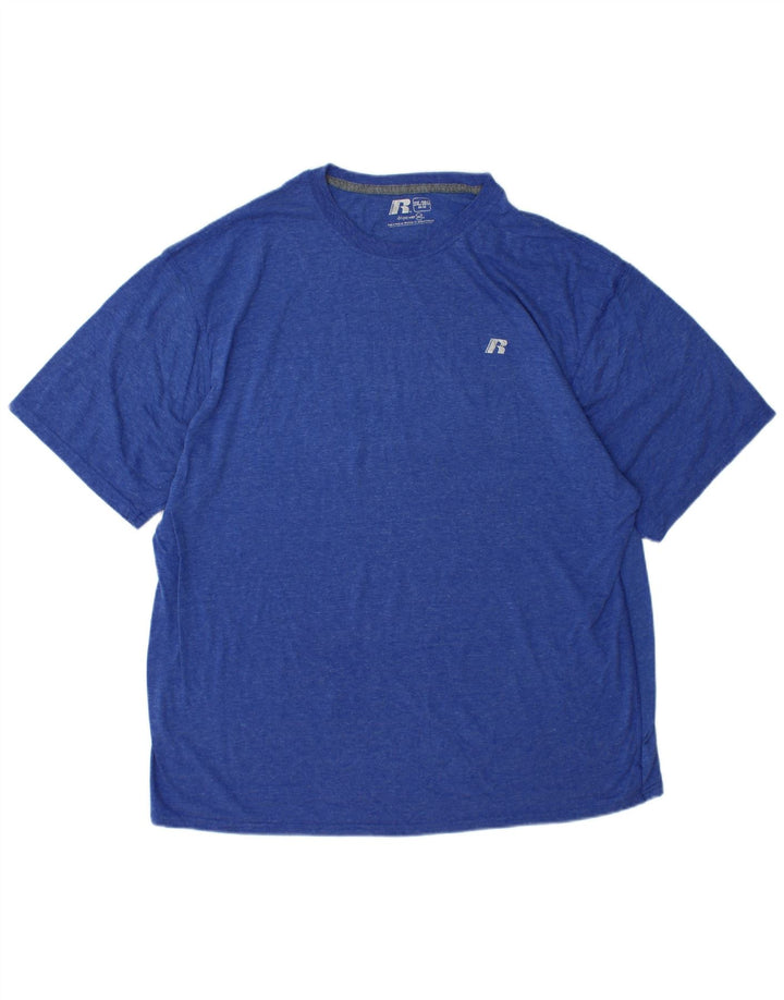 RUSSELL ATHLETIC Ανδρικό T-Shirt Dri-Power Top UK 50/52 2XL Μπλε Πολυεστέρας