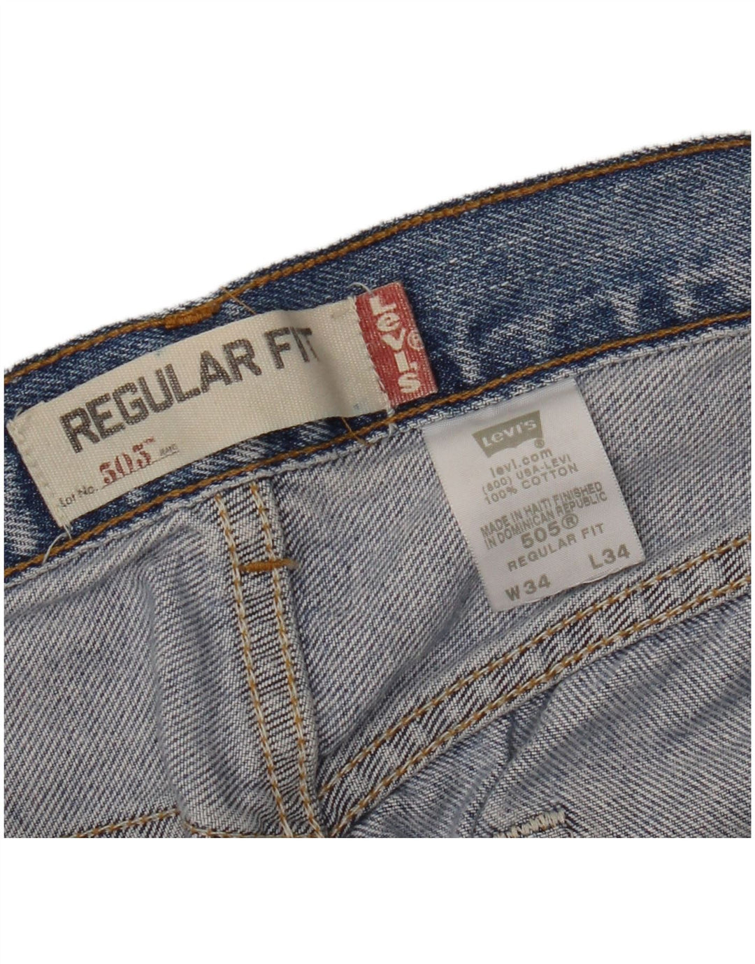 Ανδρικό τζιν LEVI'S 505 Regular Fit Straight W34 L34 Blue