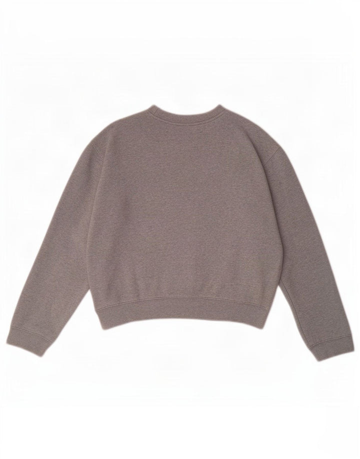 Replay γυναικεία φούτερ με γραφικά Crop Jumper UK 14 Medium Grey Flecked