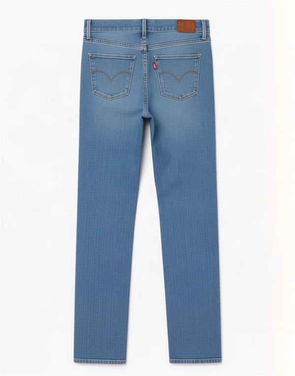 Levi's Womens 314 Shaping Straight Jeans W28 L34 Μπλε βαμβακερό