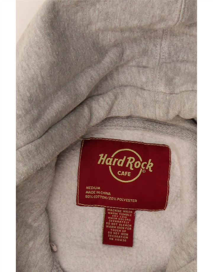 HARD ROCK CAFE Γυναικείο Χόλιγουντ με κουκούλα άλτης UK 14 Medium Grey Flecked