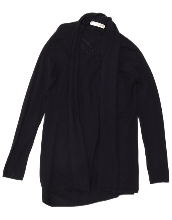 Zara Γυναικεία ανοιχτή ζακέτα UK 12 Medium Navy Blue