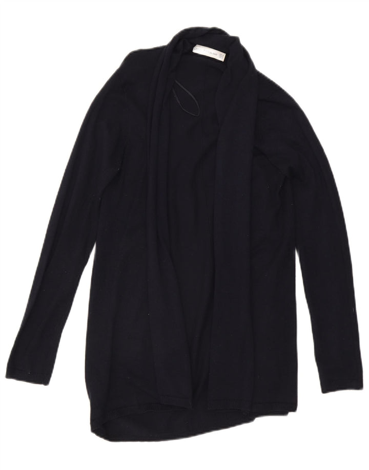 Zara Γυναικεία ανοιχτή ζακέτα UK 12 Medium Navy Blue