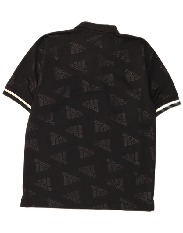 Ανδρικό πουκάμισο Adidas Graphic Polo UK 36/38 Small Black Polyester