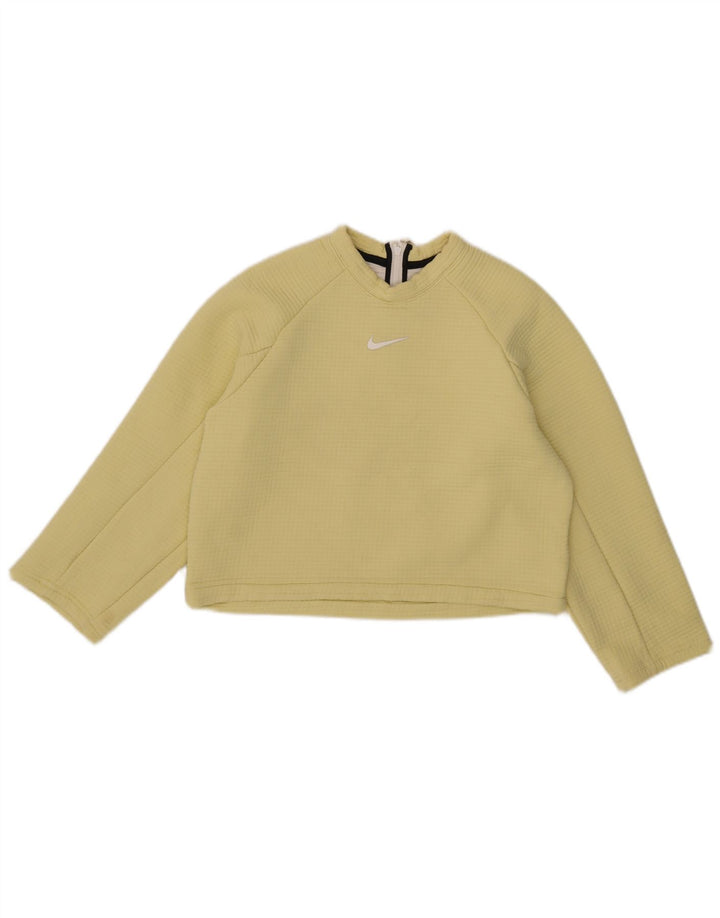 Γυναικεία φούτερ Nike Crop Jumper UK 10 Small Yellow