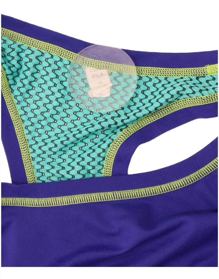 FILA Γυναικείο Γιλέκο Κορυφή UK 12 Medium Purple Colourblock Πολυεστέρας