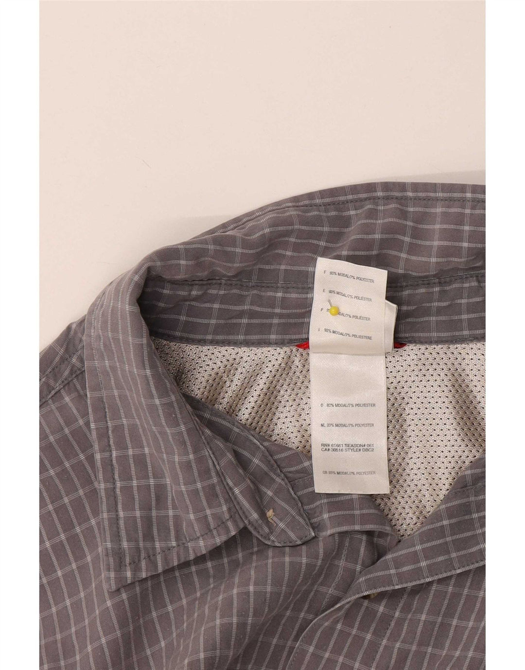 Ανδρικό κοντομάνικο πουκάμισο North Face Medium Grey Check Modal