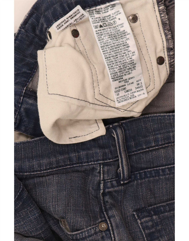 Levi's Mens 527 Bootcut Jeans W34 L32 Μπλε βαμβακερό