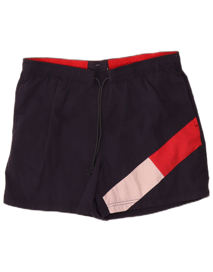 Ανδρικό σορτς κολύμβησης Tommy Hilfiger Large Navy Blue Polyamide Beach