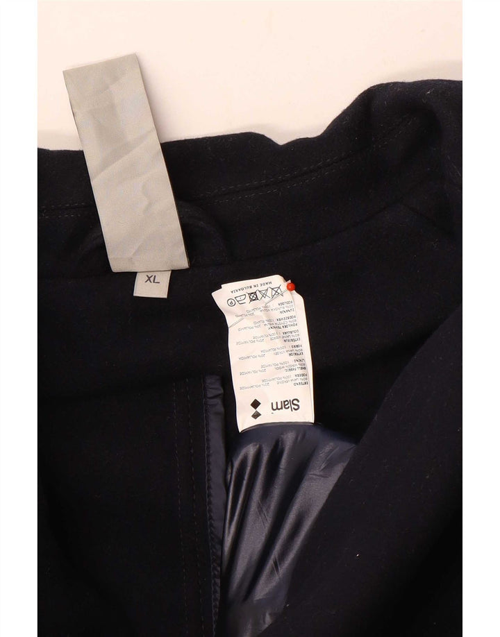 Slam Ανδρικό παλτό μπιζελιού UK 42 XL Navy Blue Wool
