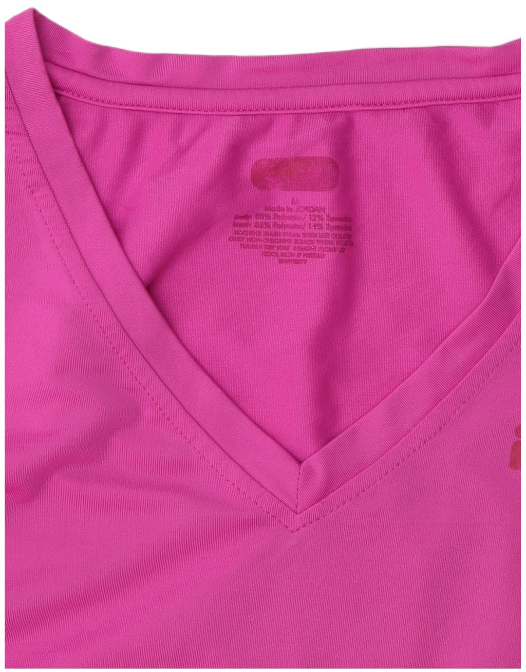 Fila Γυναικείο T-Shirt Top UK 12 Medium Pink Polyester