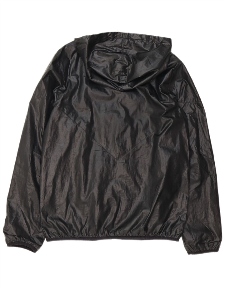 Adidas Ανδρικό μπουφάν βροχής με κουκούλα UK 38 Medium Μαύρο Πολυεστέρας