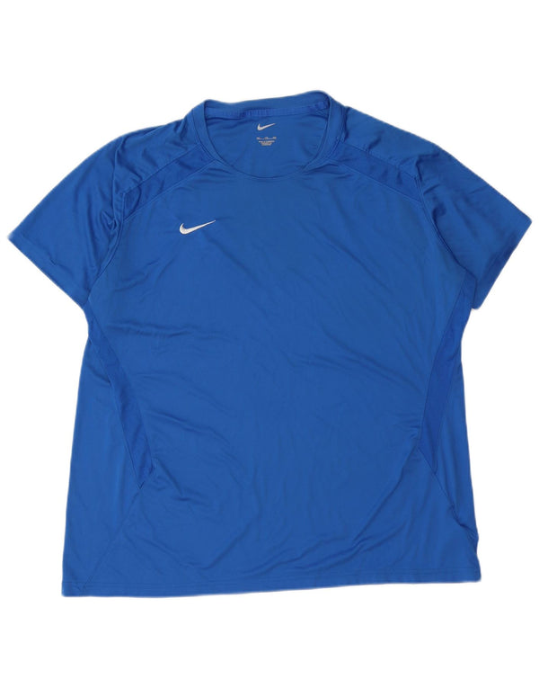 Ανδρικό T-Shirt NIKE Top 2XL Blue Polyester