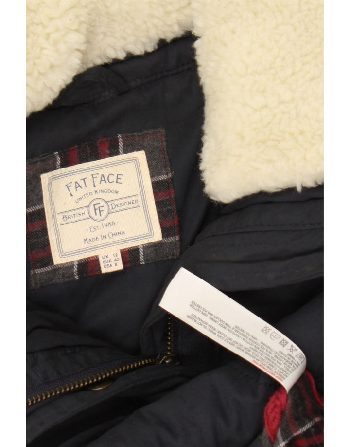 Fat Face Γυναικείο μπουφάν UK 12 Medium Navy Blue Polyester