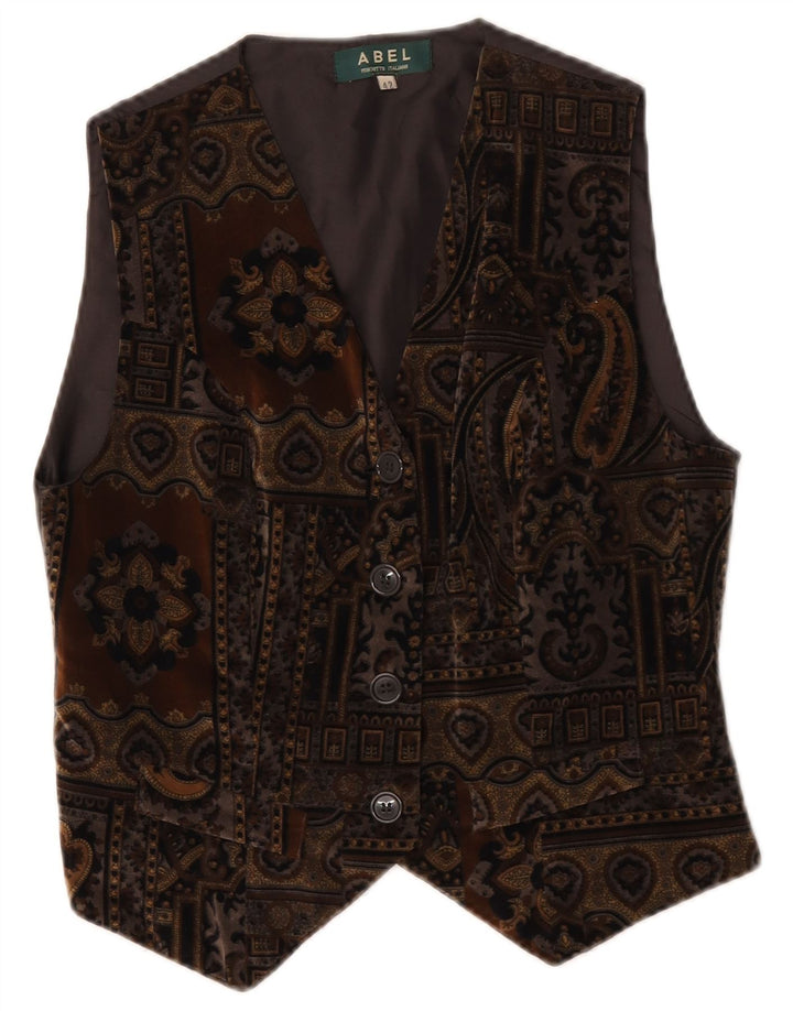 Γυναικείο βελούδινο γιλέκο Abel IT 42 Medium Brown Paisley