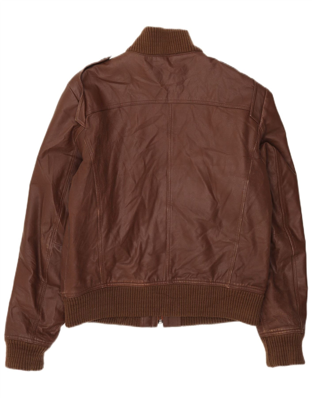 Vintage Ανδρικό Δερμάτινο Μπουφάν UK 40 Large Brown Δερμάτινο