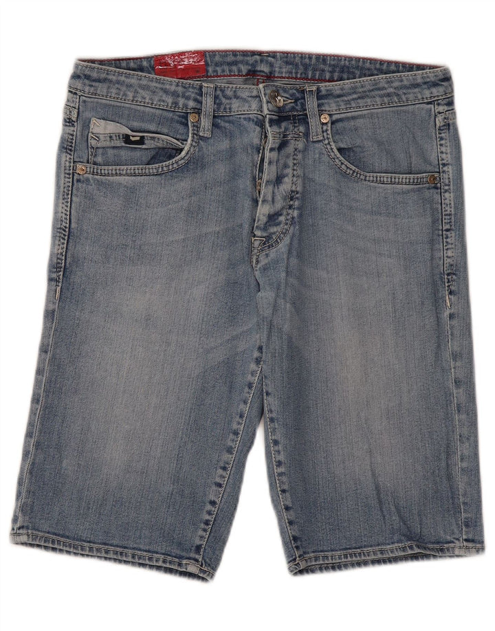 GAS Mens Denim Shorts W32 Medium  Blue Cotton