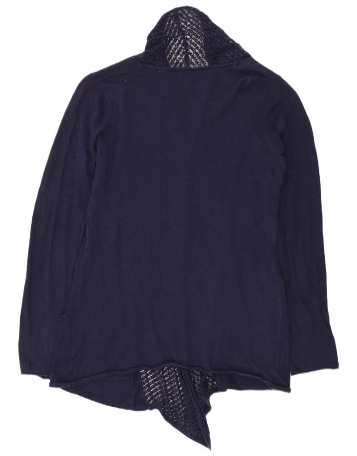 FAT FACE Γυναικείο ανοιχτό πουλόβερ ζακέτα UK 10 Small Navy Blue βαμβακερό