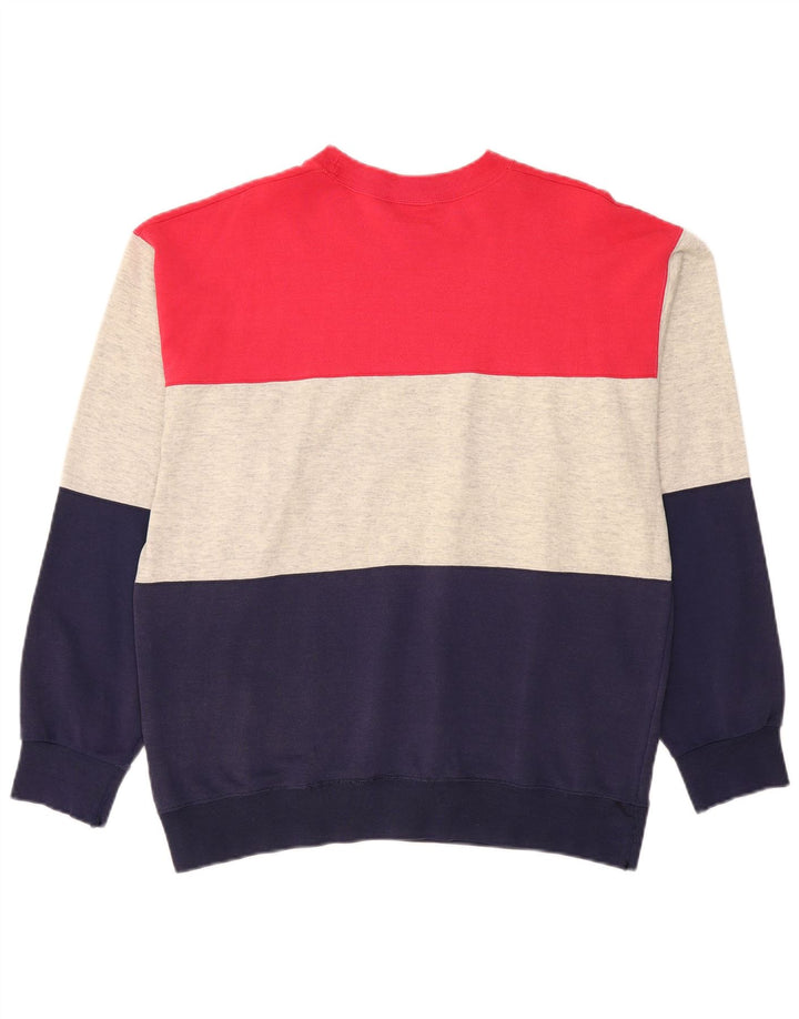 Champion Ανδρικό γραφικό φούτερ Jumper Μεγάλο πολύχρωμο Colourblock