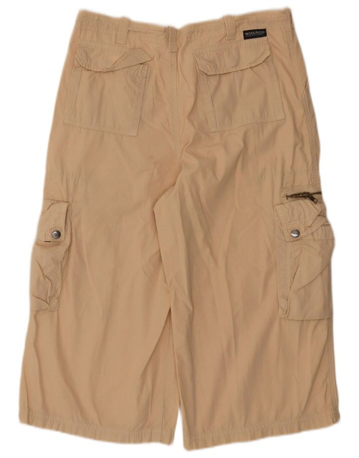 Woolrich Γυναικείο Σορτς Βερμούδας Cargo 2XL W36 Μπεζ βαμβακερό