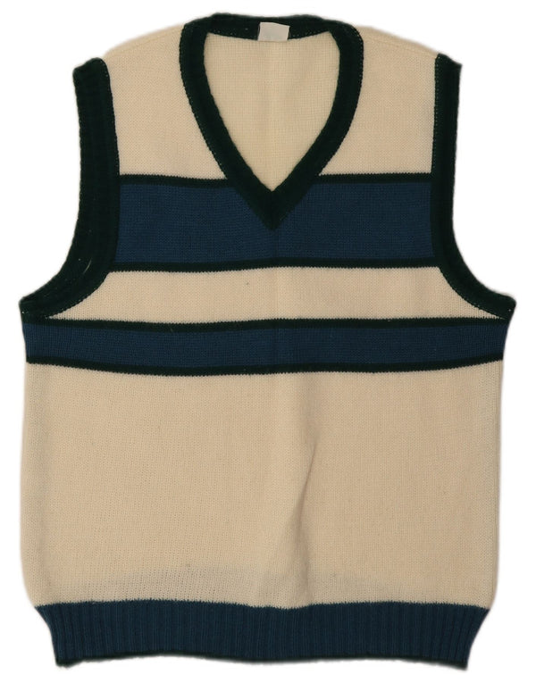Vintage γυναικείο γιλέκο Tank Top IT 48 XL White Colourblock