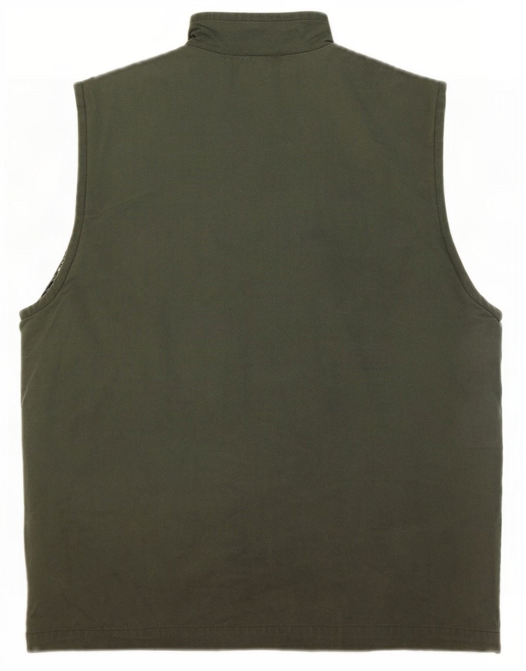 Vintage Mens Utility Gilet UK 38 Medium Khaki Cotton