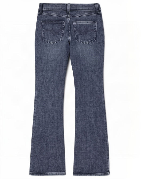 Wrangler Girls Bootcut Jeans 13-14 ετών W26 L28 Navy Blue Cotton