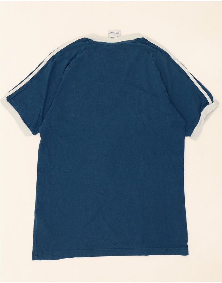 Ανδρικό T-Shirt ADIDAS Top Small Navy Blue από βαμβάκι