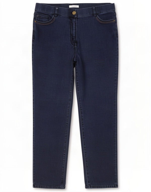 Marks & Spencer Γυναικεία Straight Jeans UK 16 Large W34 L29 Navy Blue