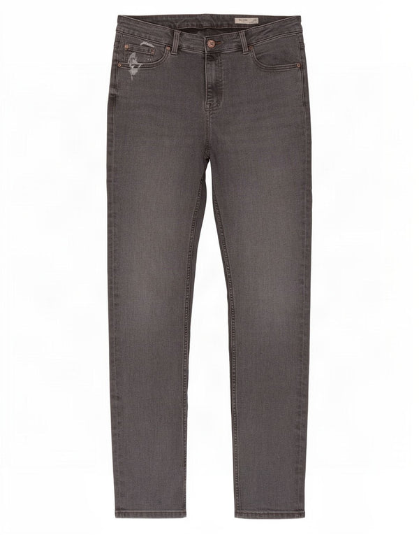 Marks & Spencer Womens The Lily Slim Jeans UK 14 Large W32 L29 Grey Cotton
