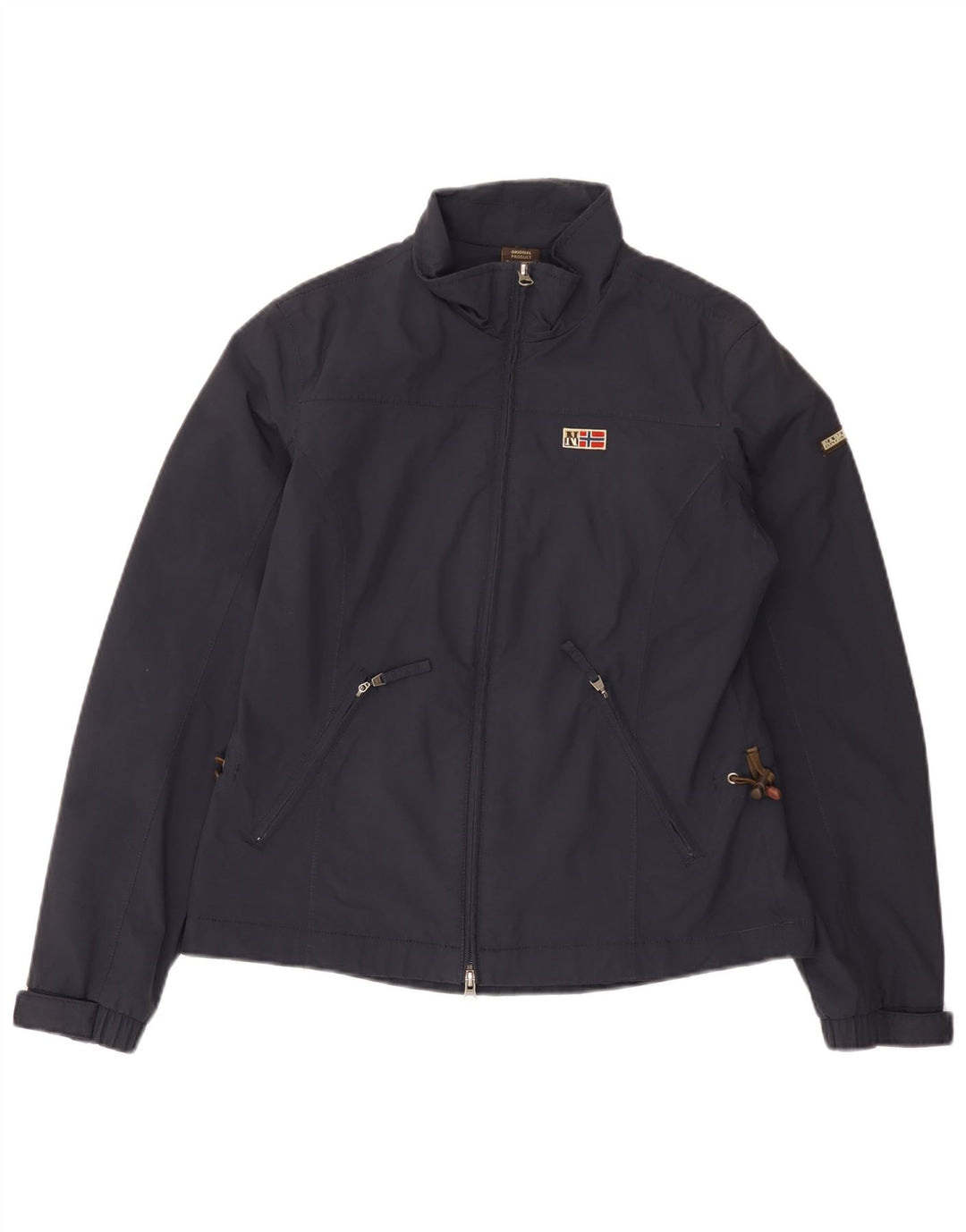 Napapijri Γυναικείο μπουφάν βροχής UK 12 Medium Navy Blue Polyamide