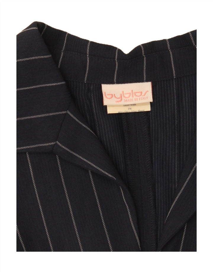 BYBLOS γυναικεία ολόσωμη φόρμα UK 10 Small Navy Blue ριγέ βισκόζη