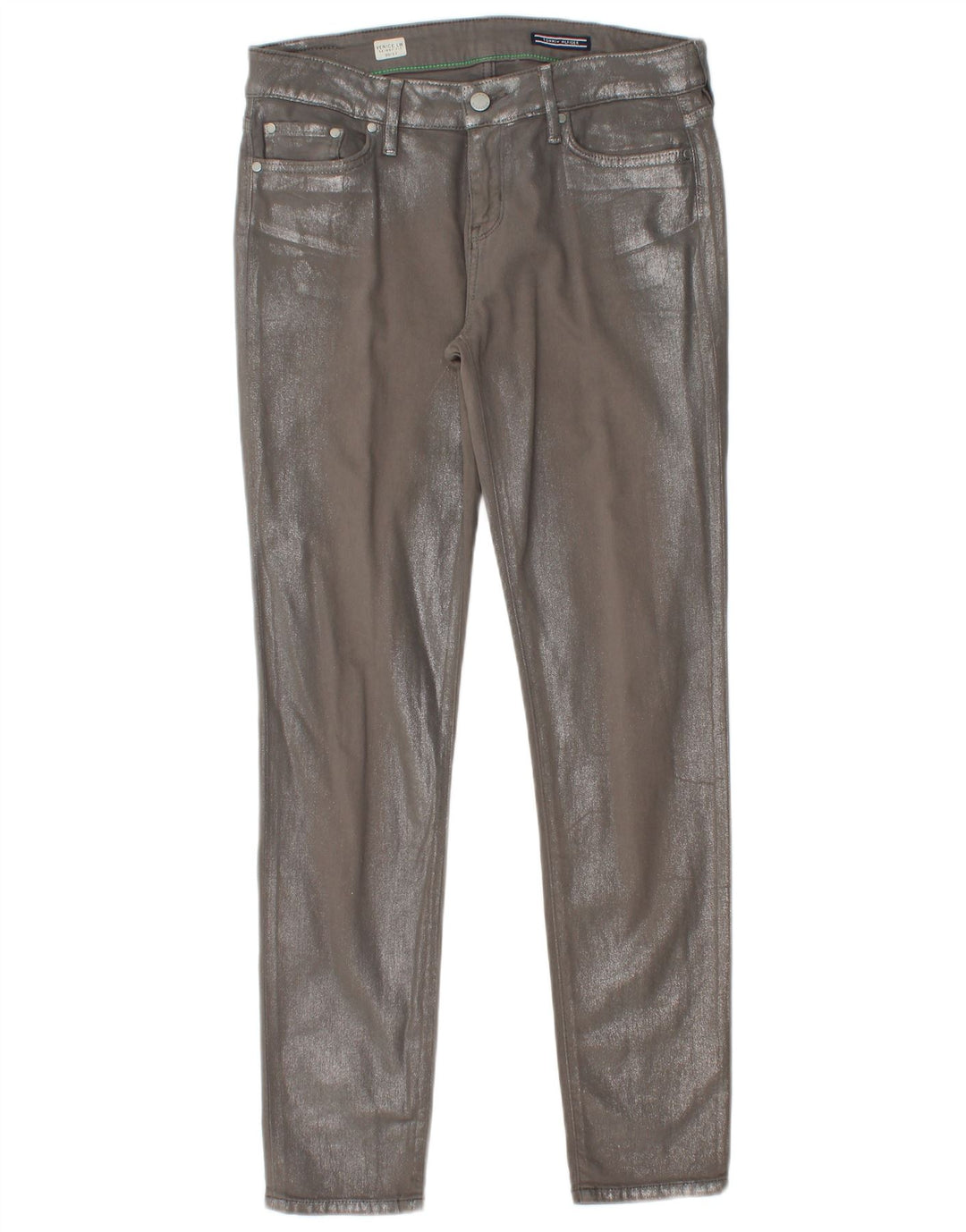 TOMMY HILFIGER Γυναικεία Venice LW Skinny Jeans W30 L30 Γκρι βαμβακερό