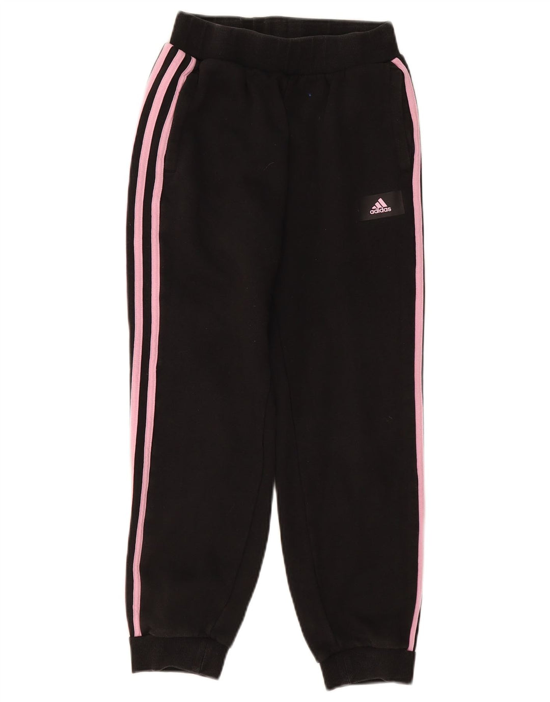 ADIDAS Κορίτσια αθλητική φόρμα παντελόνι Joggers 11-12 ετών μαύρο βαμβακερό