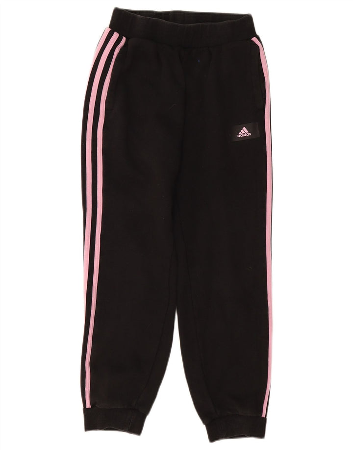 ADIDAS Κορίτσια αθλητική φόρμα παντελόνι Joggers 11-12 ετών μαύρο βαμβακερό