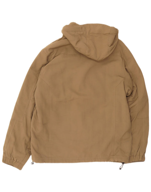Woolrich Ανδρικό μπουφάν με κουκούλα αντιανεμικό UK 40 Large Khaki Nylon