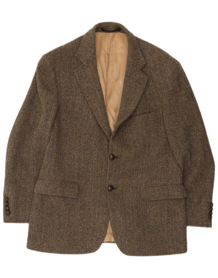 Marks & Spencer Ανδρικό Μπουφάν Harris Tweed Blazer UK 40 Medium Green