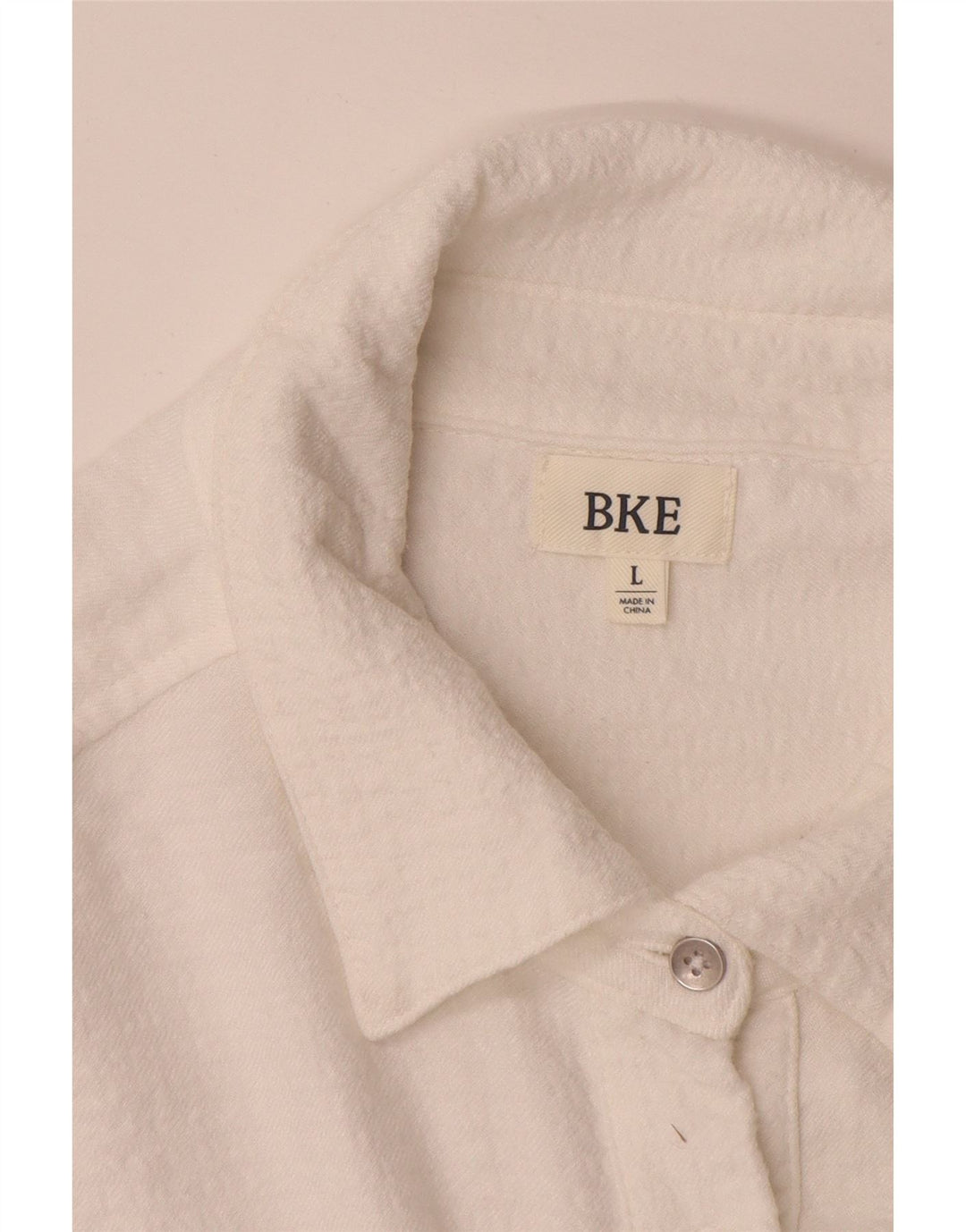 BKE Γυναικείο πουλόβερ Πουκάμισο Oversized Μπλούζα UK 16 Large White Rayon