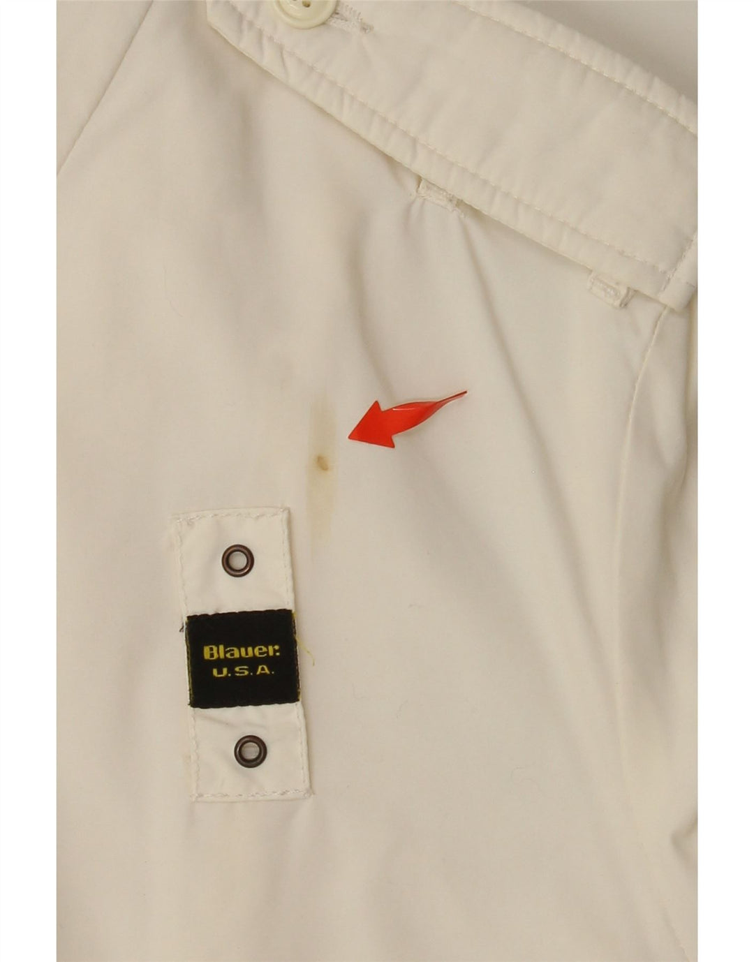 Γυναικείο Military Jacket BLAUER UK 14 Large Off White Polyamide