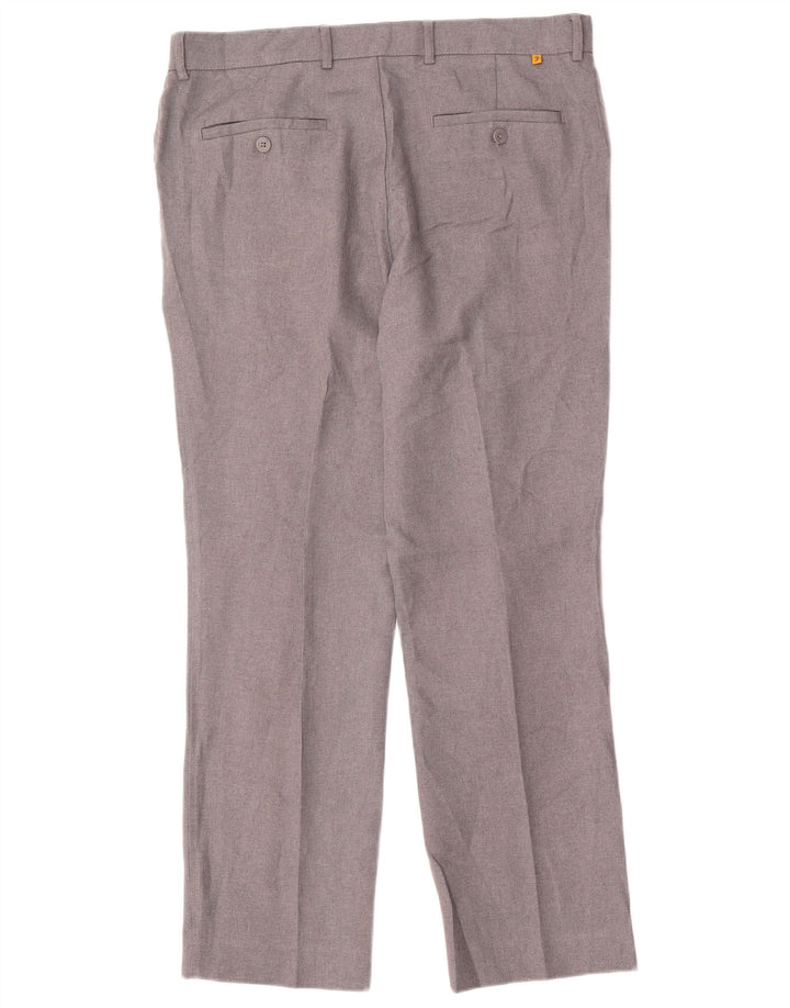 Farah Ανδρικό κλασικό παντελόνι casual W36 L29 Γκρι πολυεστέρας