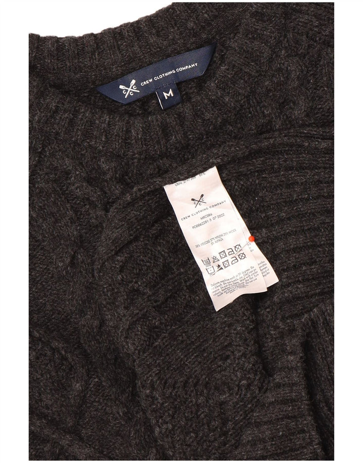 Ανδρικά ρούχα Crew Clothing Boat Neck Jumper πουλόβερ Μεσαίο γκρι βισκόζη