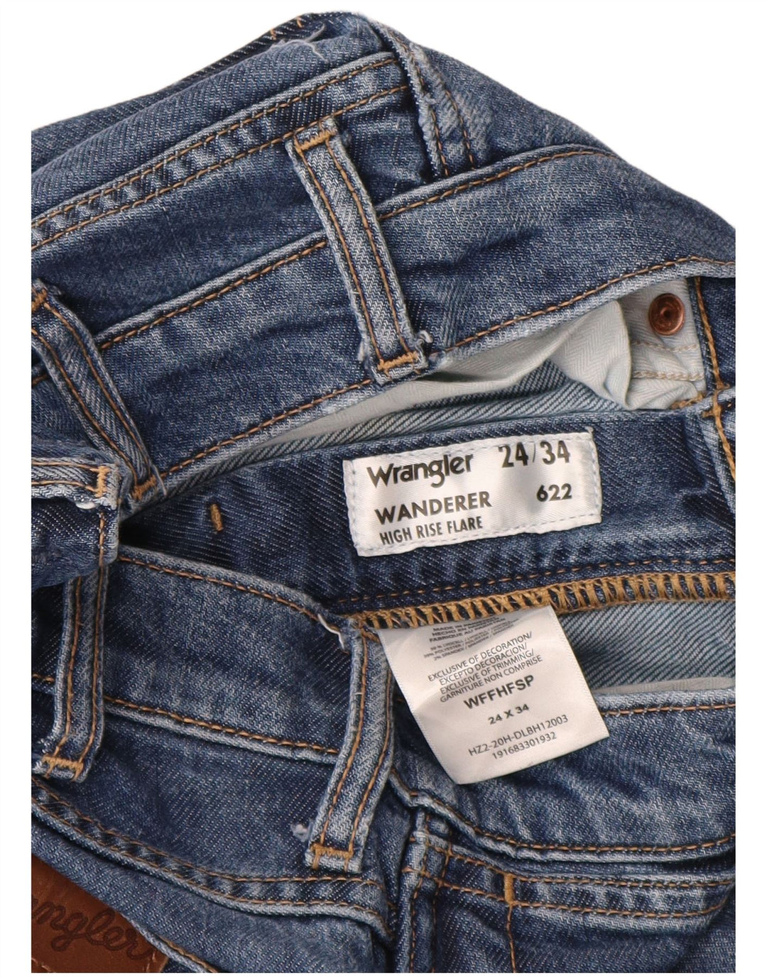 WRANGLER Γυναικείο Wanderer Ψηλό Ροζ τζιν W24 L34 Blue Lyocell