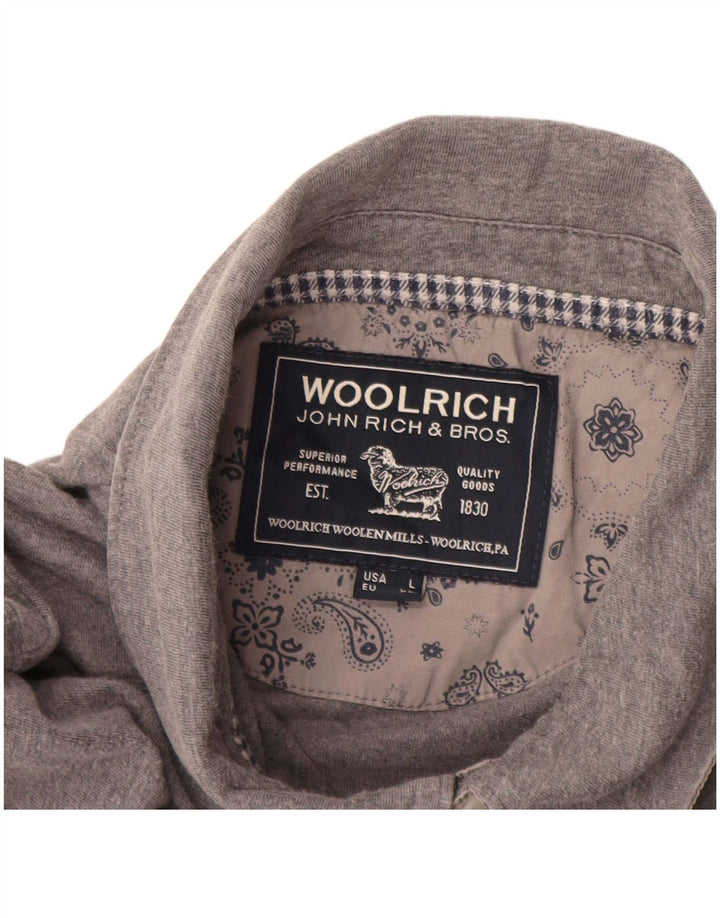 Woolrich Ανδρικό πουκάμισο Polo XL Γκρι βαμβακερό