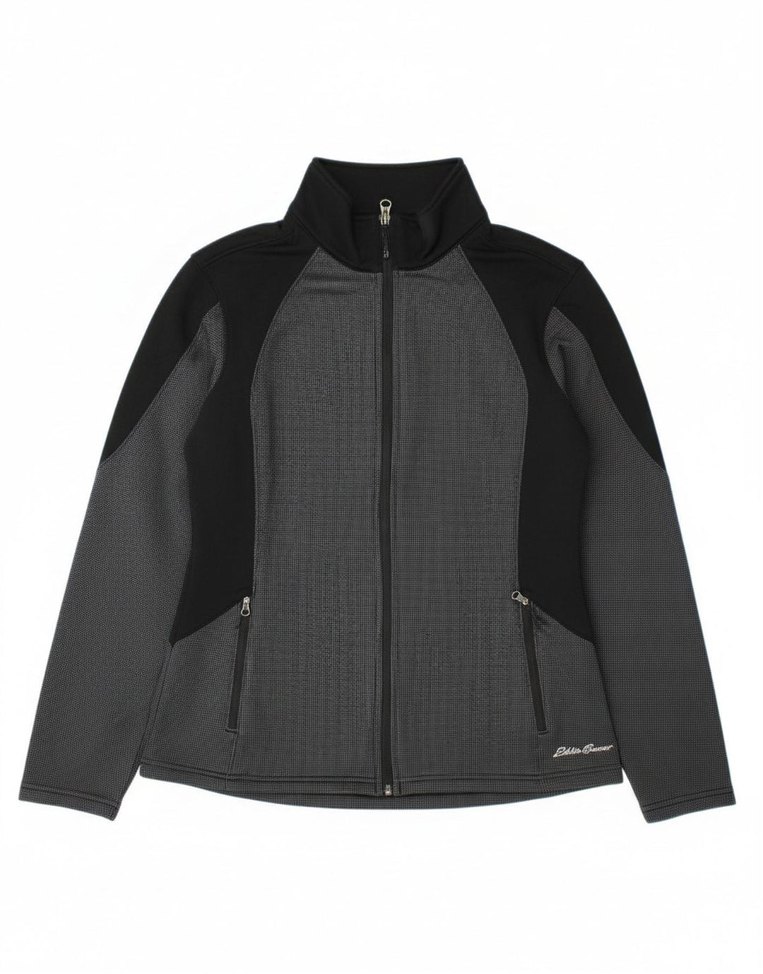 EDDIE BAUER Womens Tracksuit Top Jacket UK 10 Small Grey Colourblock