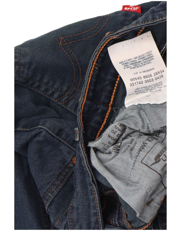 LEVI'S Womens 545 Bootcut Jeans W29 L34 Navy Blue Cotton