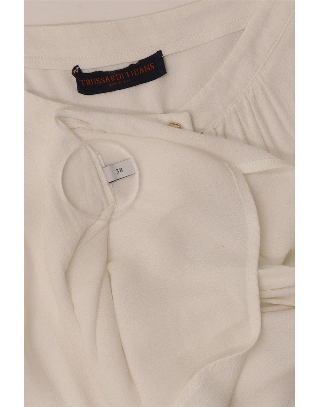 Trussardi Jeans Γυναικεία Longline Μπλούζα Top IT 38 XS Λευκό