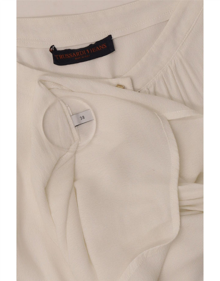 Trussardi Jeans Γυναικεία Longline Μπλούζα Top IT 38 XS Λευκό
